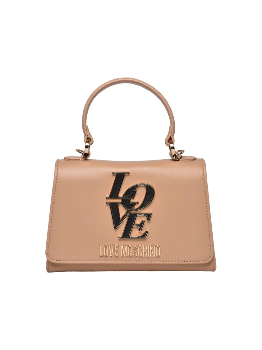 Love Moschino Structured Shoulder Bag With Bold 'Love' Logo