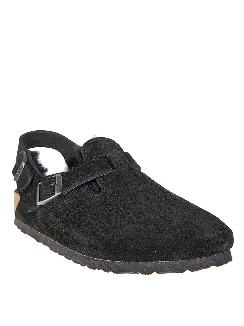 Birkenstock Tokio Sherling Suede Leather Shoes