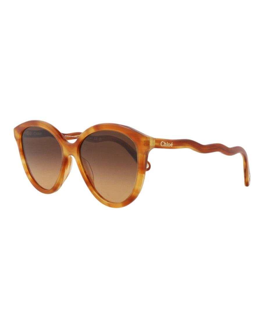 Chloé Round-Frame Bio Acetate Sunglasses
