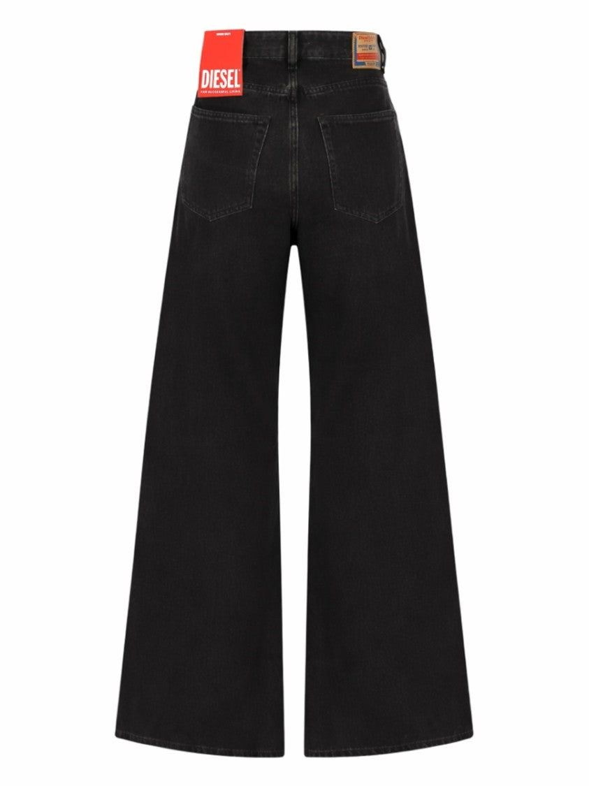 Diesel Neutrals 1996 D-Sire Faded Wide-Leg Jeans
