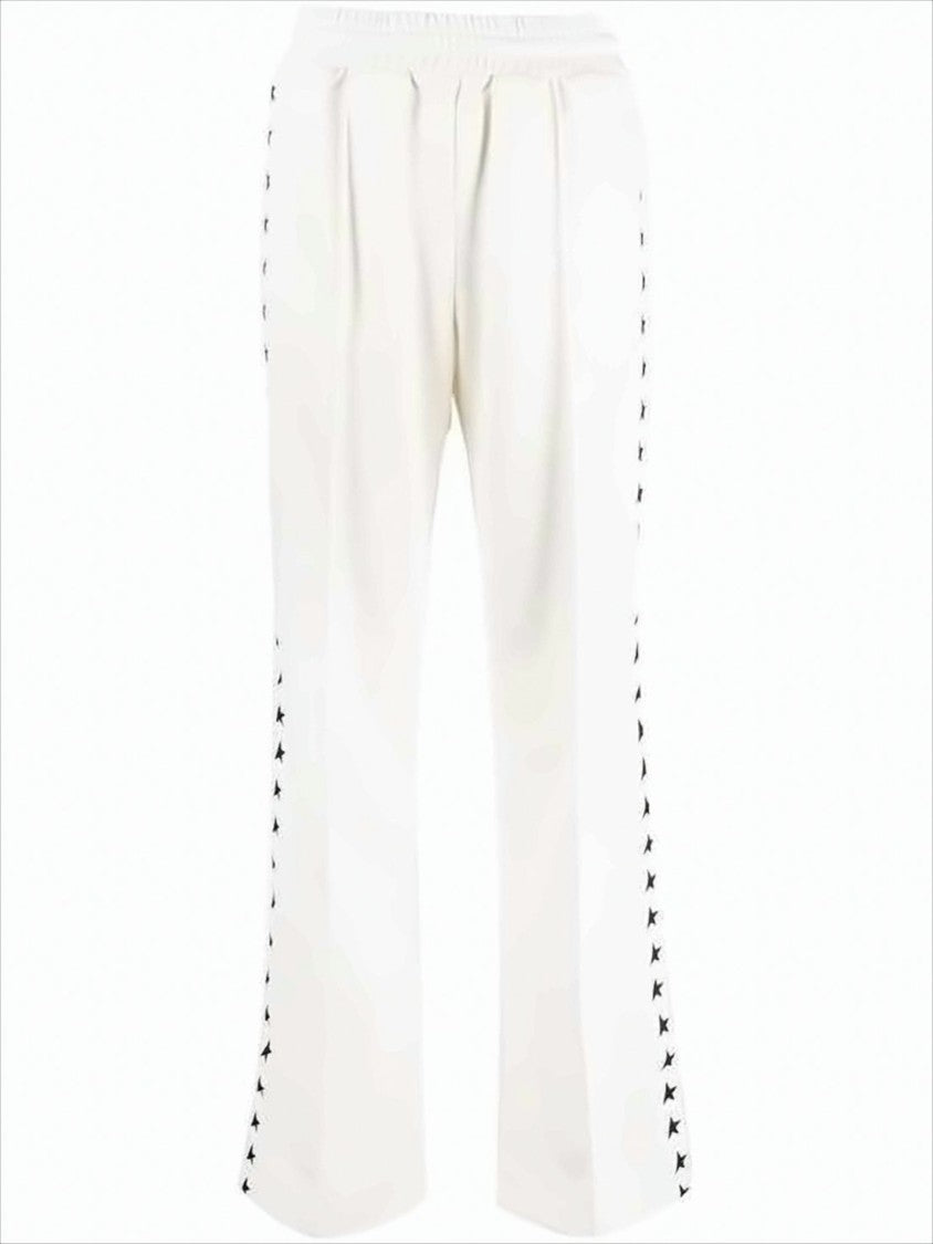 Golden Goose Wide-Leg Track Pants With Graphic Star Motifs