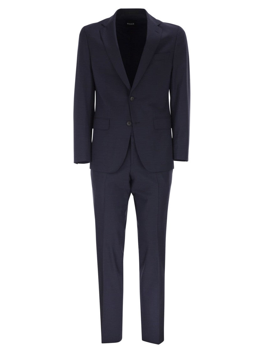 Boss Stretch Virgin Wool Blend Suit