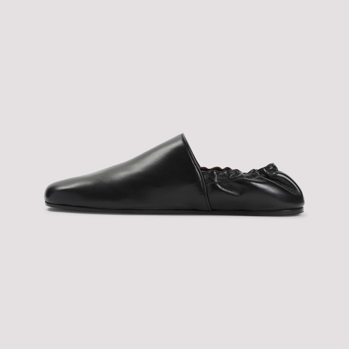 Khaite Slip-On Black Goat Leather Flats