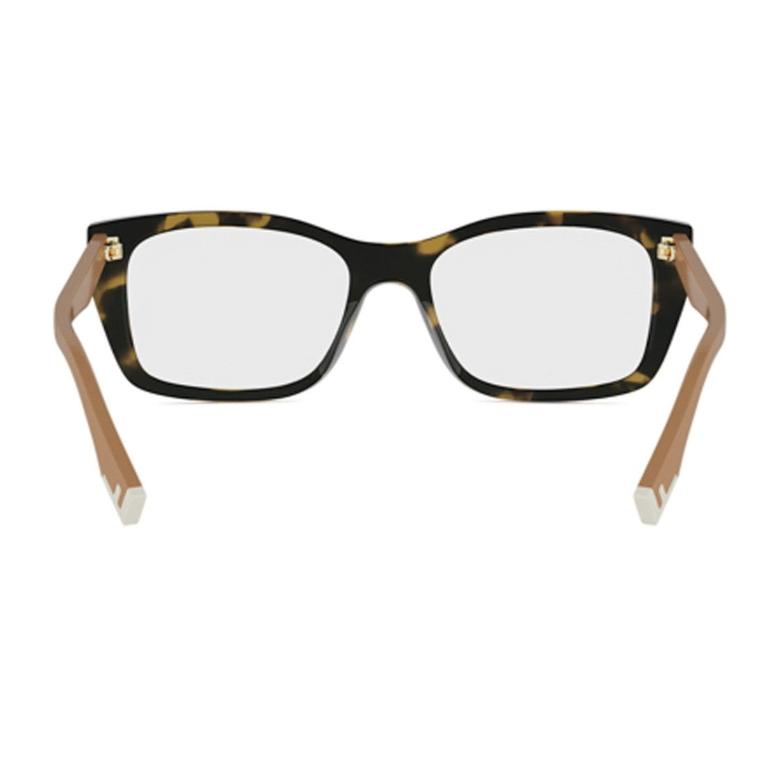 Fendi Havana Way Acetate Rectangular Sunglasses