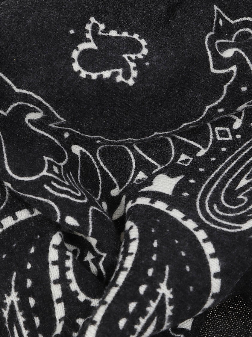 Kujten Hachiko Bandana Fringed Cashmere Scarf