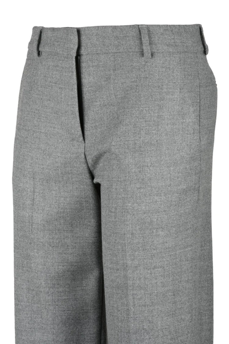 Ql2  Quelledue Straight Leg Pants Virgin Wool - Grey