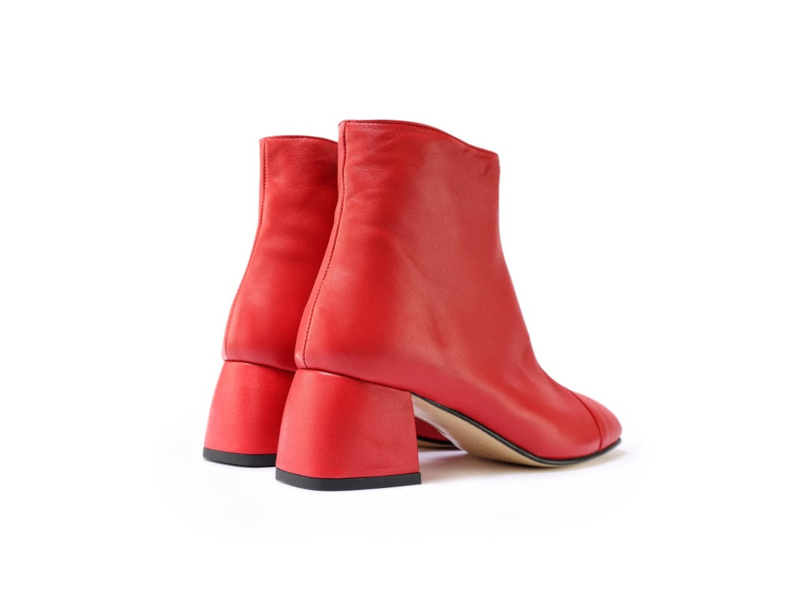 Ton Gout Red Nappa Leather Ankle Boots