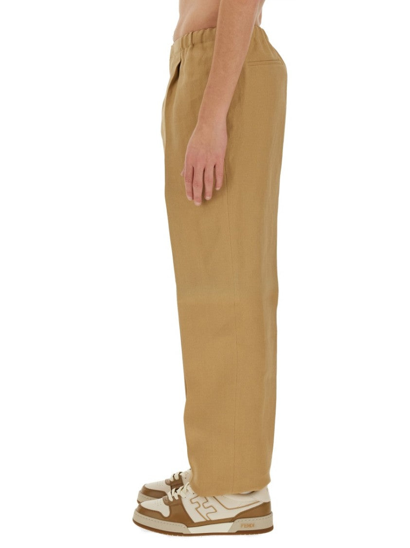 Fendi Relaxed Fit Straight Leg Pants
