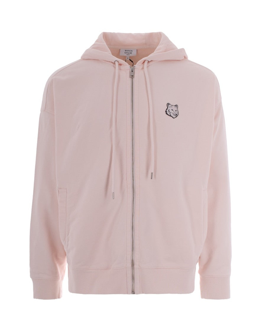 Maison Kitsuné Fox Head Oversized Sweatshirt In Mauve