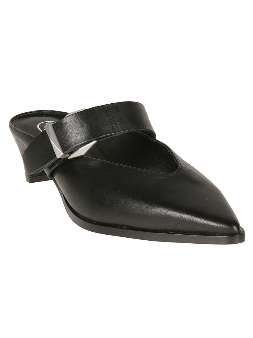 Ash Tessa Pointed Toe Leather Mules