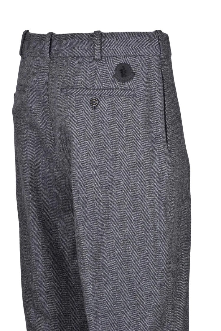 Moncler Virgin Wool Pants - Grey