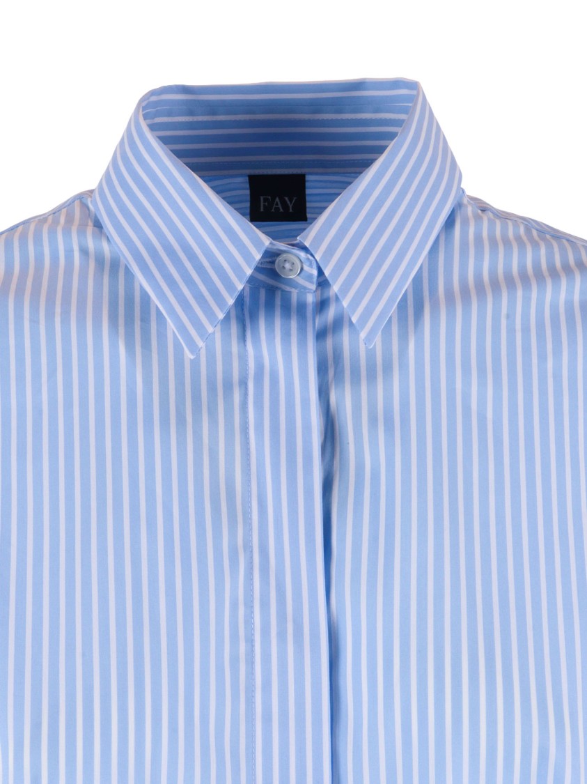 Fay Boxy Cropped Classic Collar Shirt