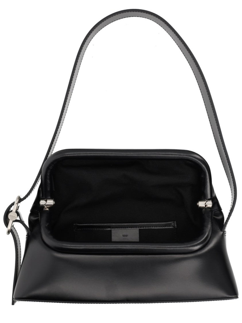 Osoi Black Cow Leather Shoulder Bag