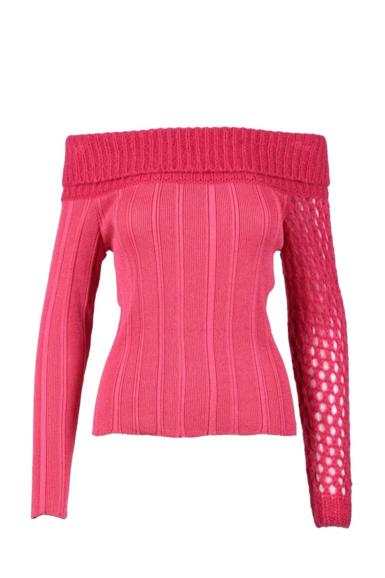 Virginia Bizzi Merino Wool Cashmere Sweater - Fuchsia