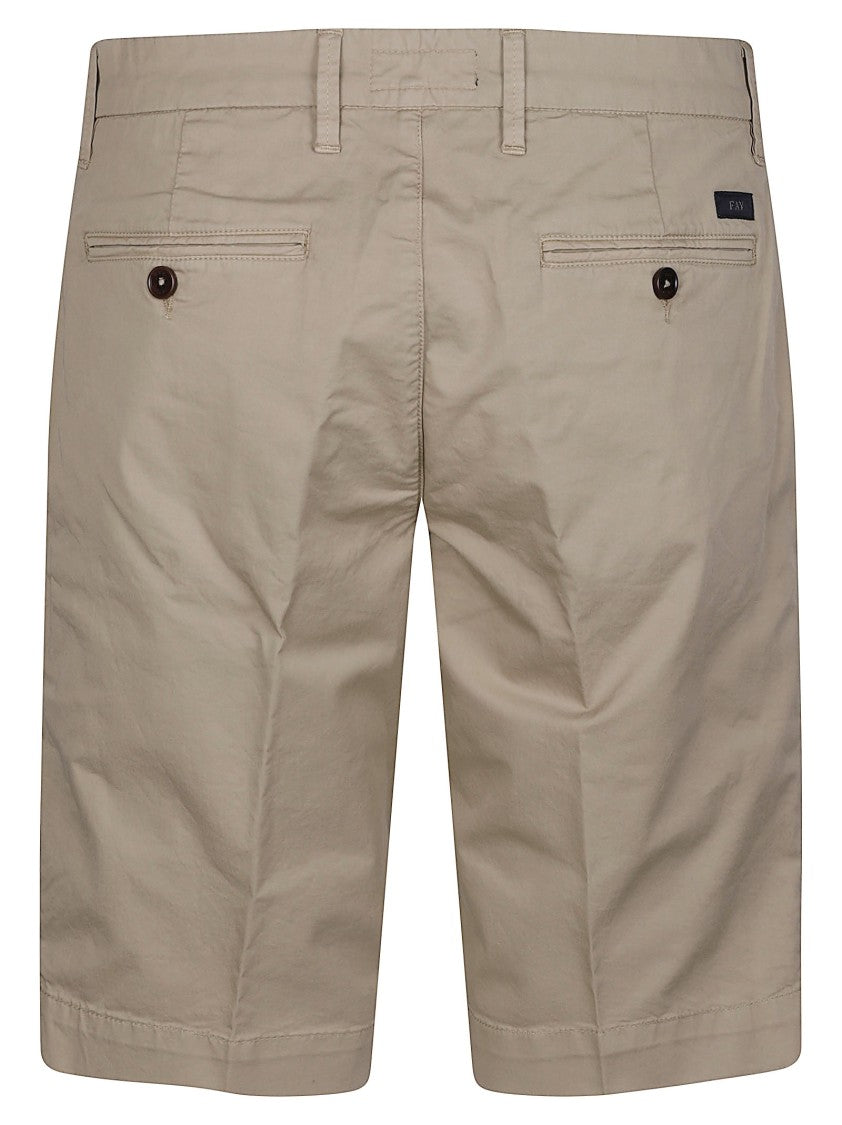 Fay Cotton Slim Fit Chino Shorts
