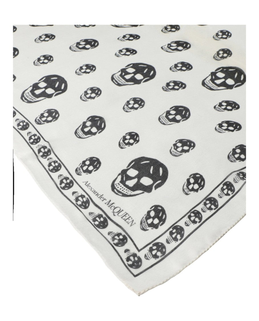 Alexander Mcqueen Skull Print Silk Scarf