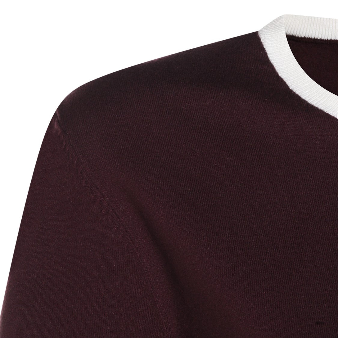 Tory Burch Long-Sleeved Top In Rich Bordeaux Hue