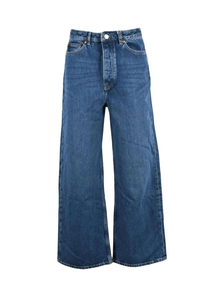 Samsoe Samsoe Wide-Leg High-Waisted Jeans With Classic Five-Pocket Design