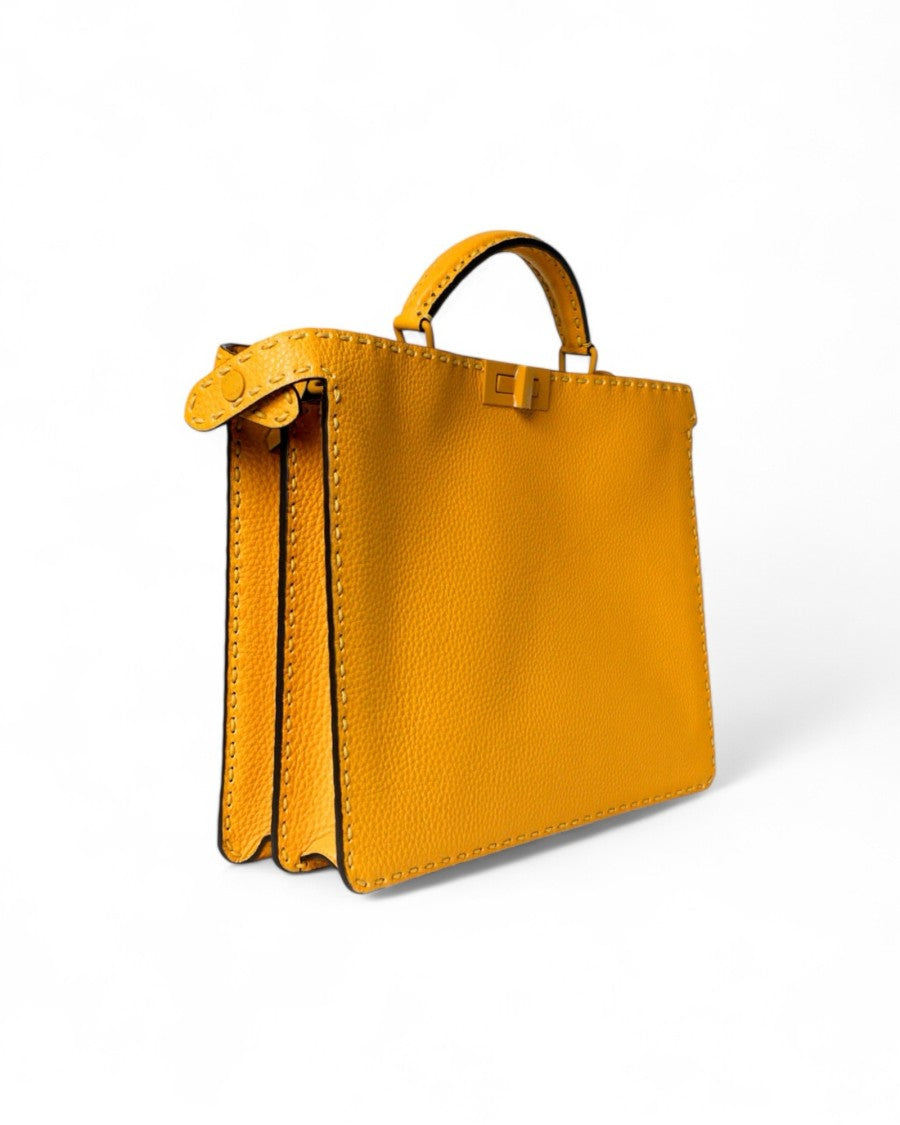 Fendi Peekaboo Iseeu Medium Yellow Saddlery