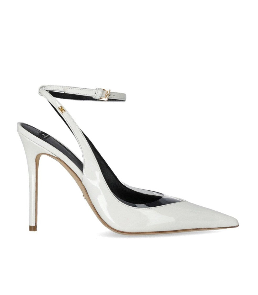 Elisabetta Franchi Ivory Slingback Pump