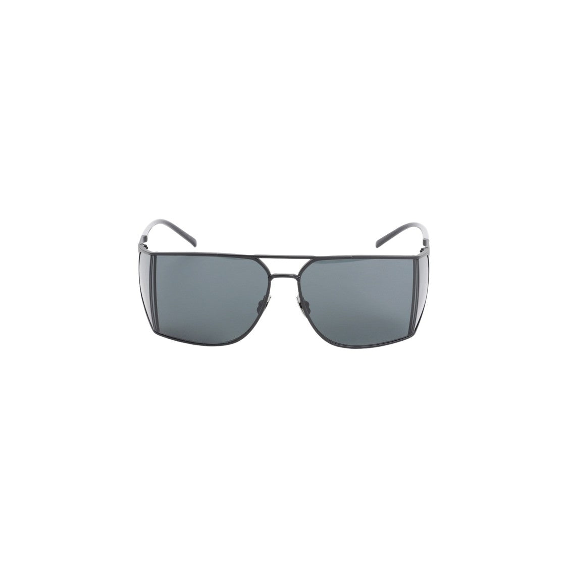 Saint Laurent Angular Sunglasses With Dark Grey Lenses