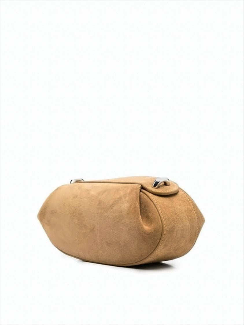 Yuzefi Elongated Brown Cow Leather Tote Bag