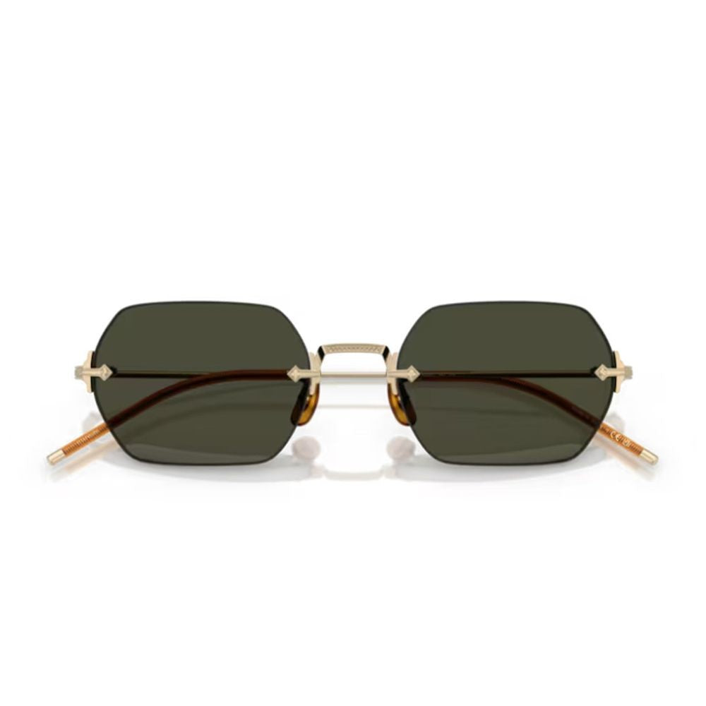 Oliver Peoples Ov1353st Tk-13 Rimless Gold-Tone Titanium Sunglasses