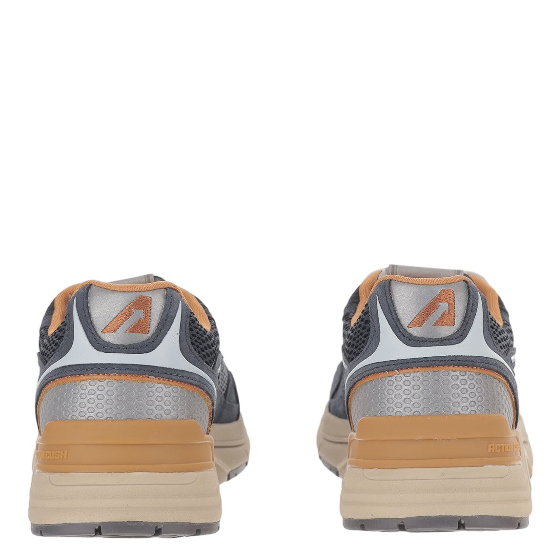 Autry Multi-Material Front Lacing Sneakers With Cushioned Sole