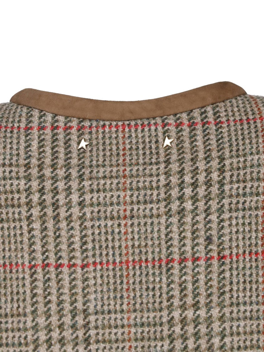 Golden Goose Virgin Wool Crewneck Buttoned Jacket