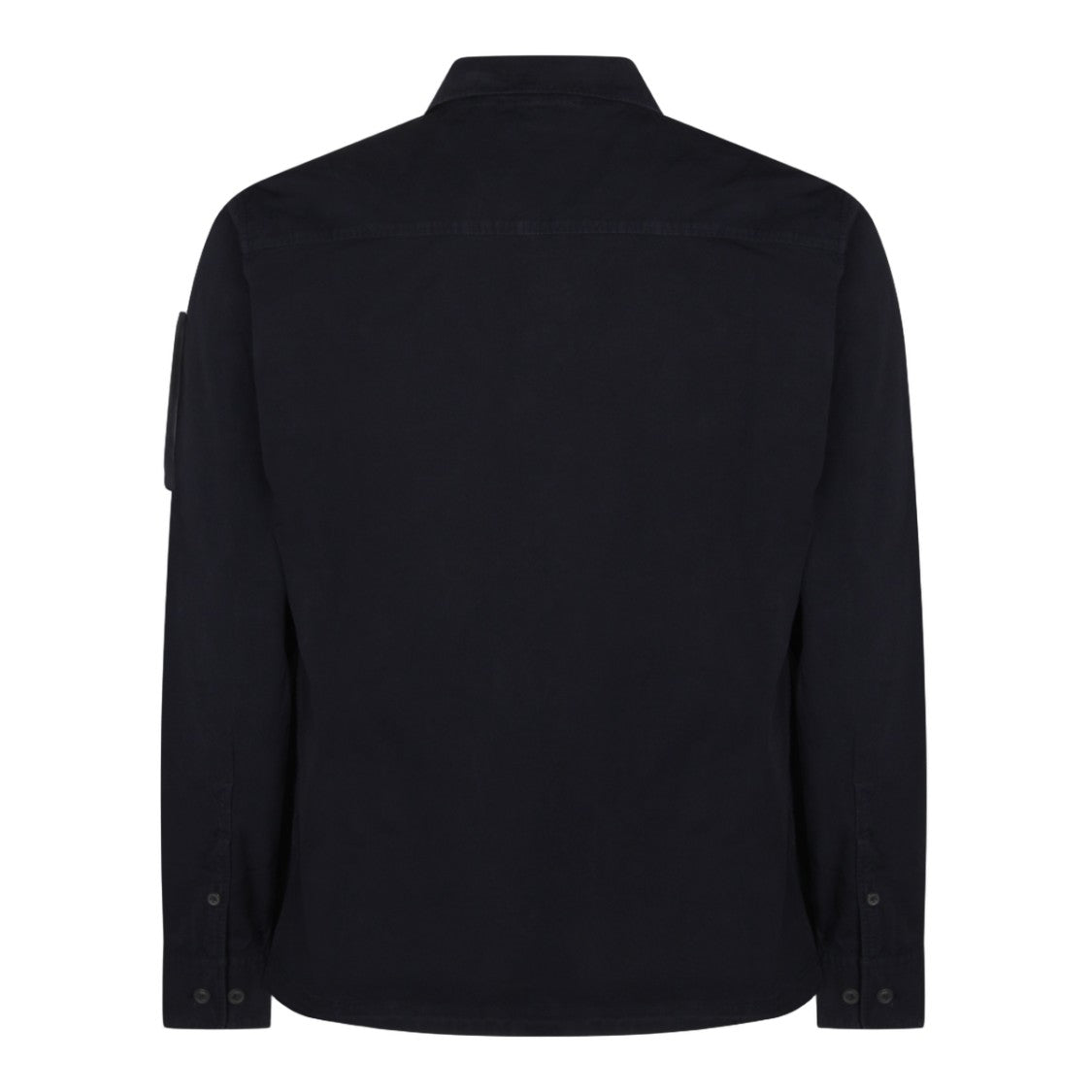 C.P. Company Long-Sleeve Black Casual Shirt With Front Zipper