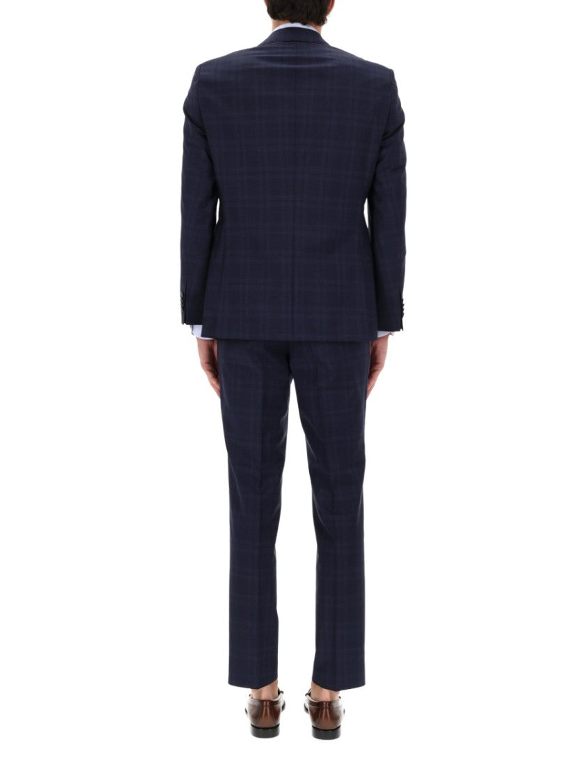 Boss Jeckson Virgin Wool Check Suit
