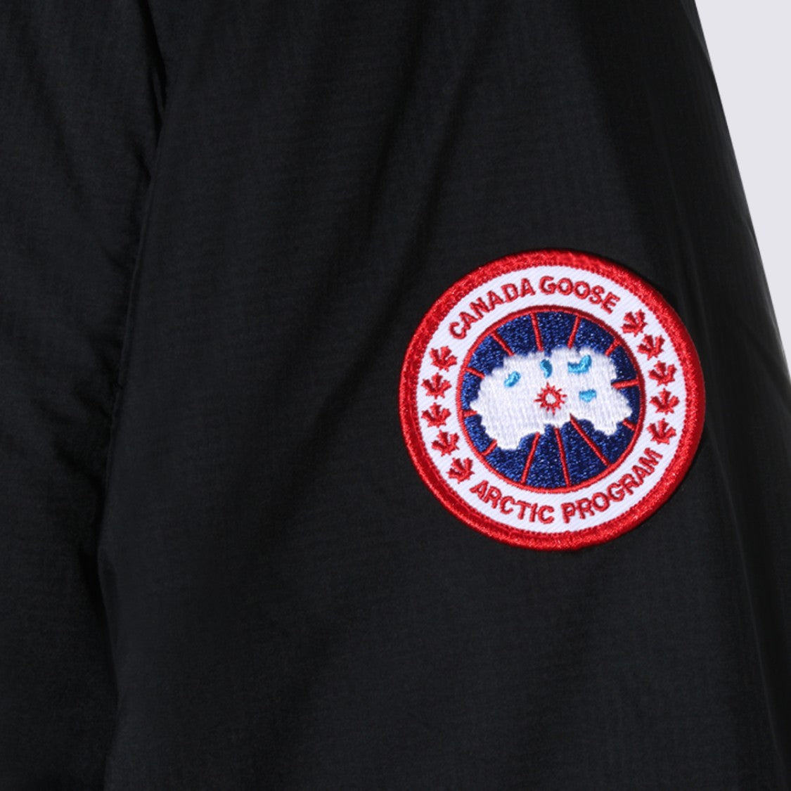 Canada Goose Black High Collar Zippered Chest Pocket Jacket