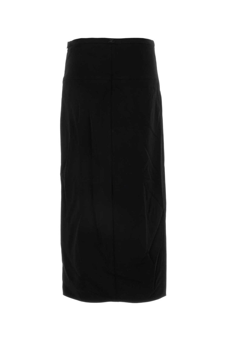 Courrèges Black Polyester Blend Skirt