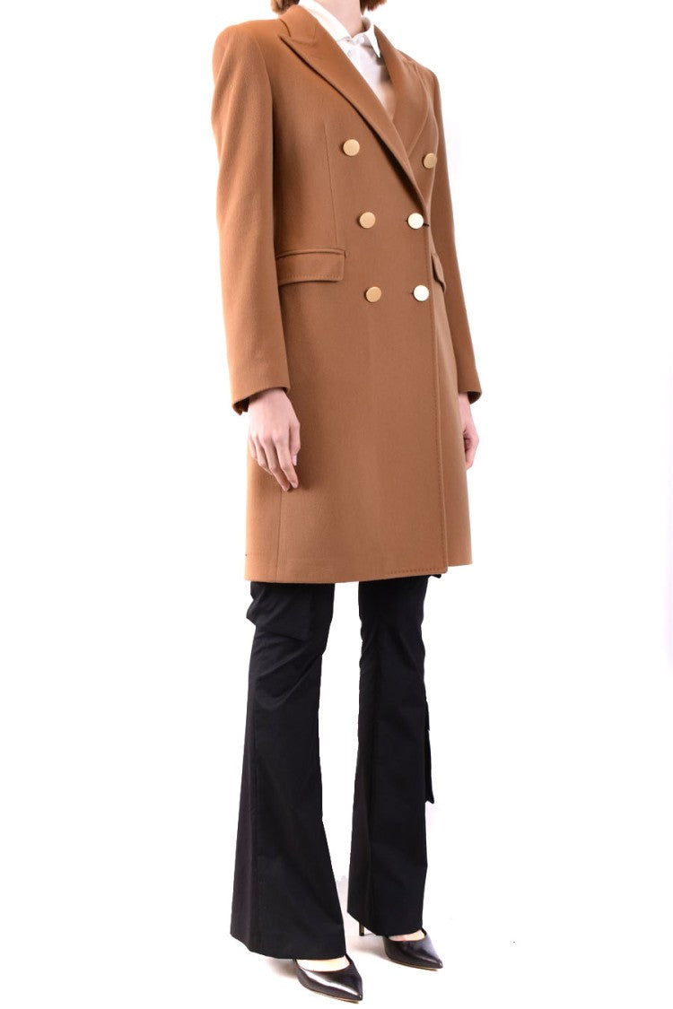Tagliatore Beige Double Breasted Coat