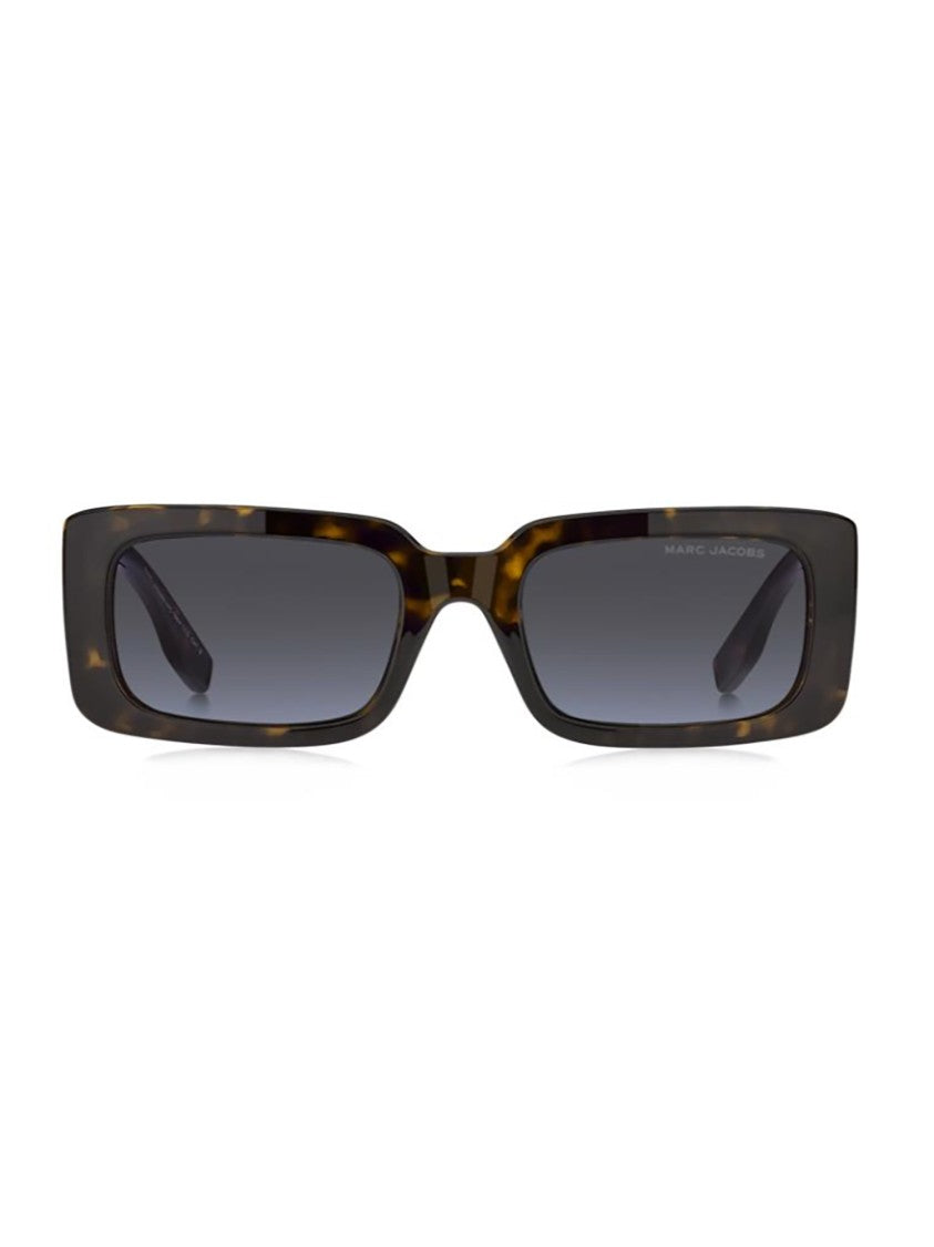 Marc Jacobs Bold Square Tortoiseshell Sunglasses With Glossy Finish
