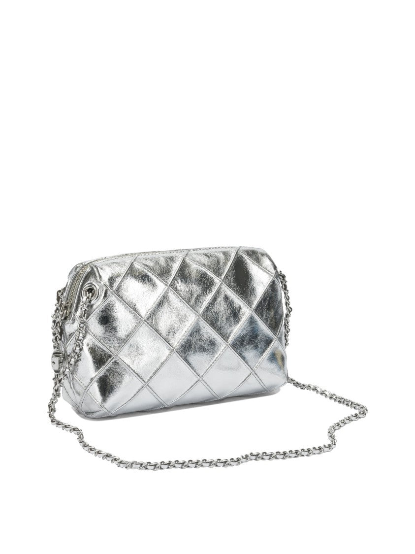 Tory Burch Quilted Metallic Leather Crossbody Bag