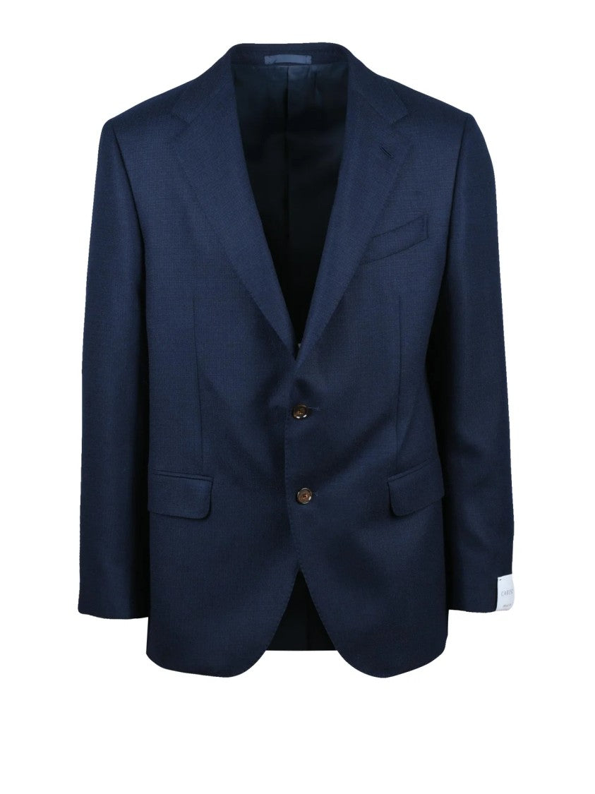 Caruso Tailored Rounded Jacket In Premium Wool