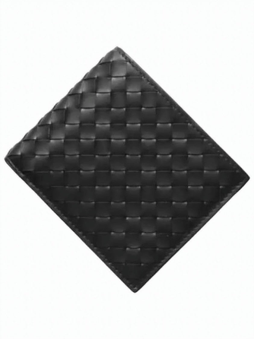 Bottega Veneta Compact Wallet With Signature Woven Leather Design
