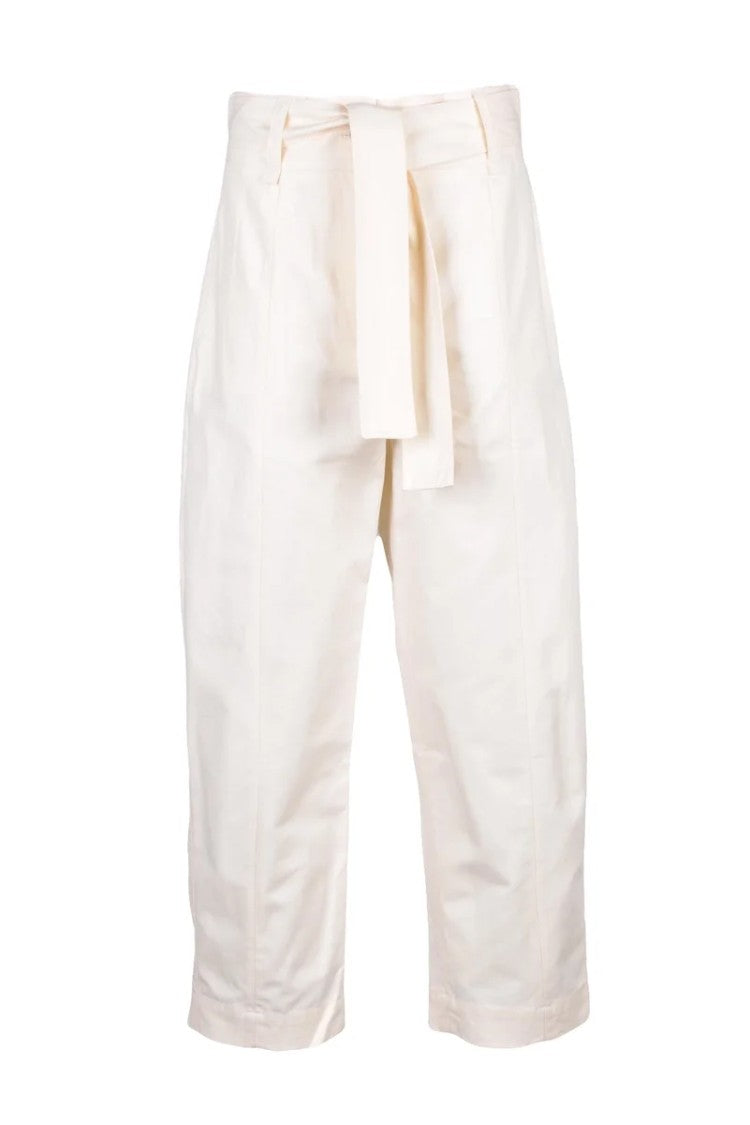 Twin-Set Chino Pants Cotton Lycra - White Pearl
