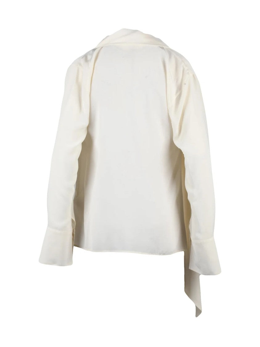 Victoria Beckham White Silk Women Blouse