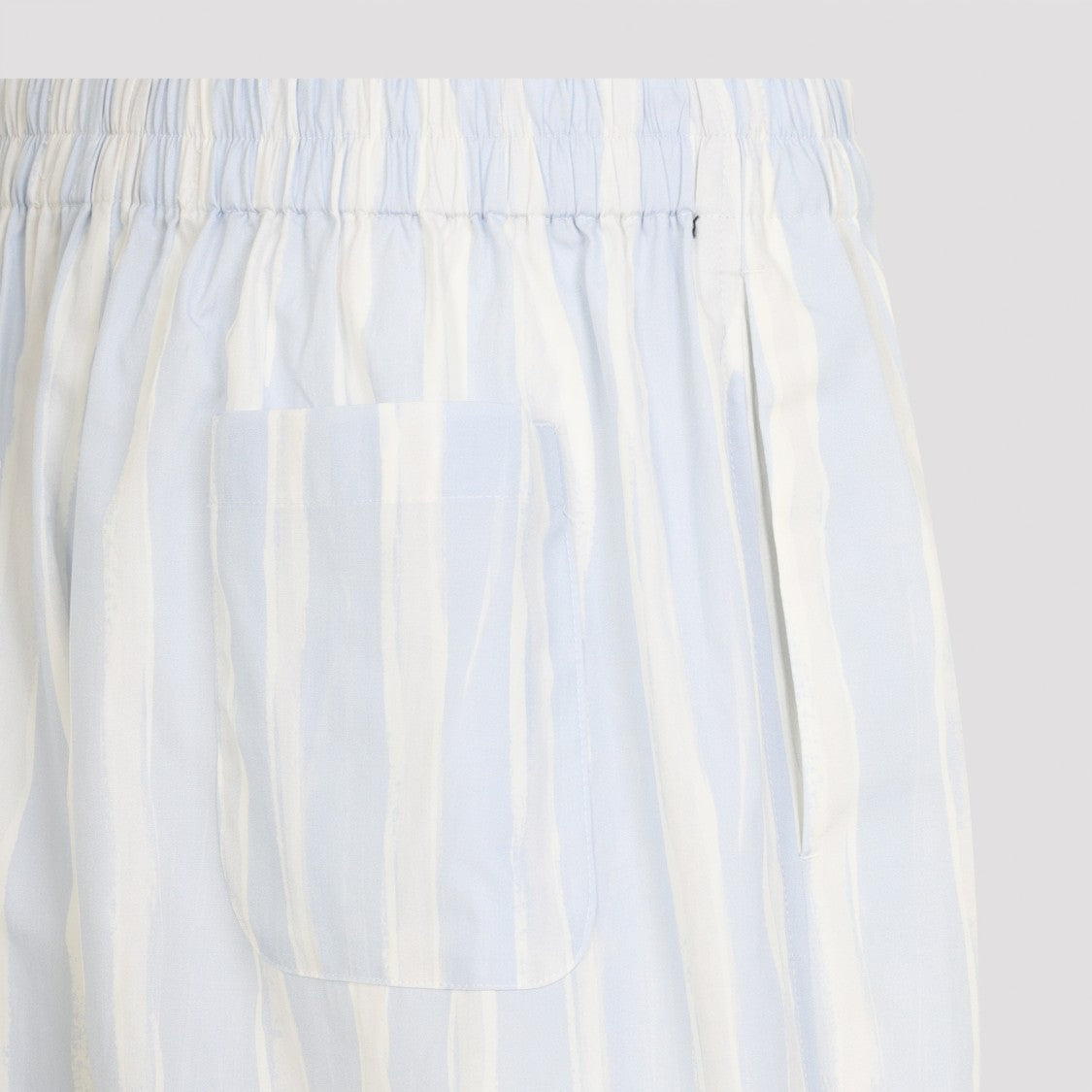 Jacquemus Vertical Striped Bermuda Shorts With Drawstring Waist