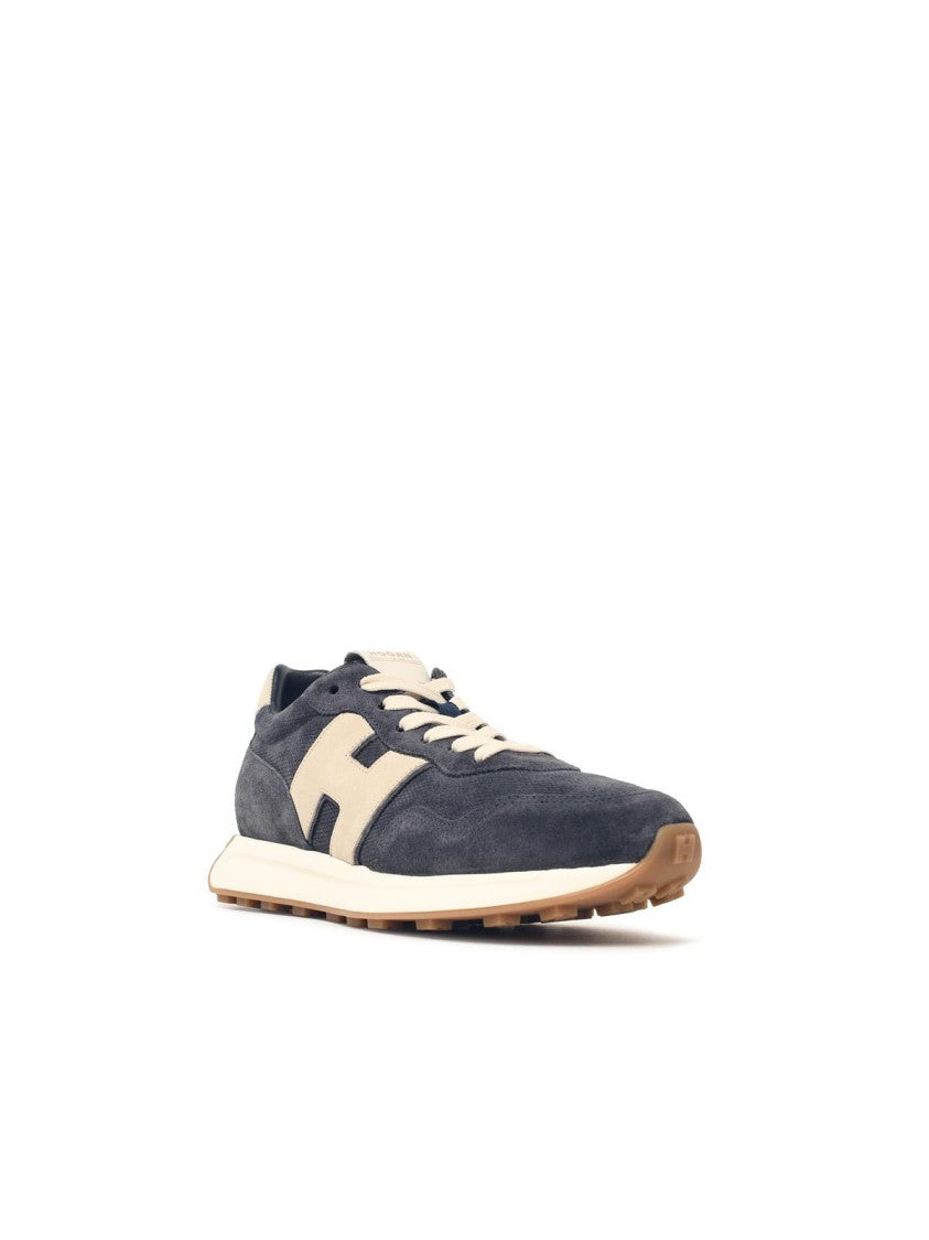 Hogan 'H601' Blue Suede Sneakers