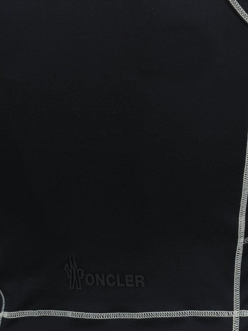 Moncler Grenoble Cropped Fitted Top With Contrasting Stitching