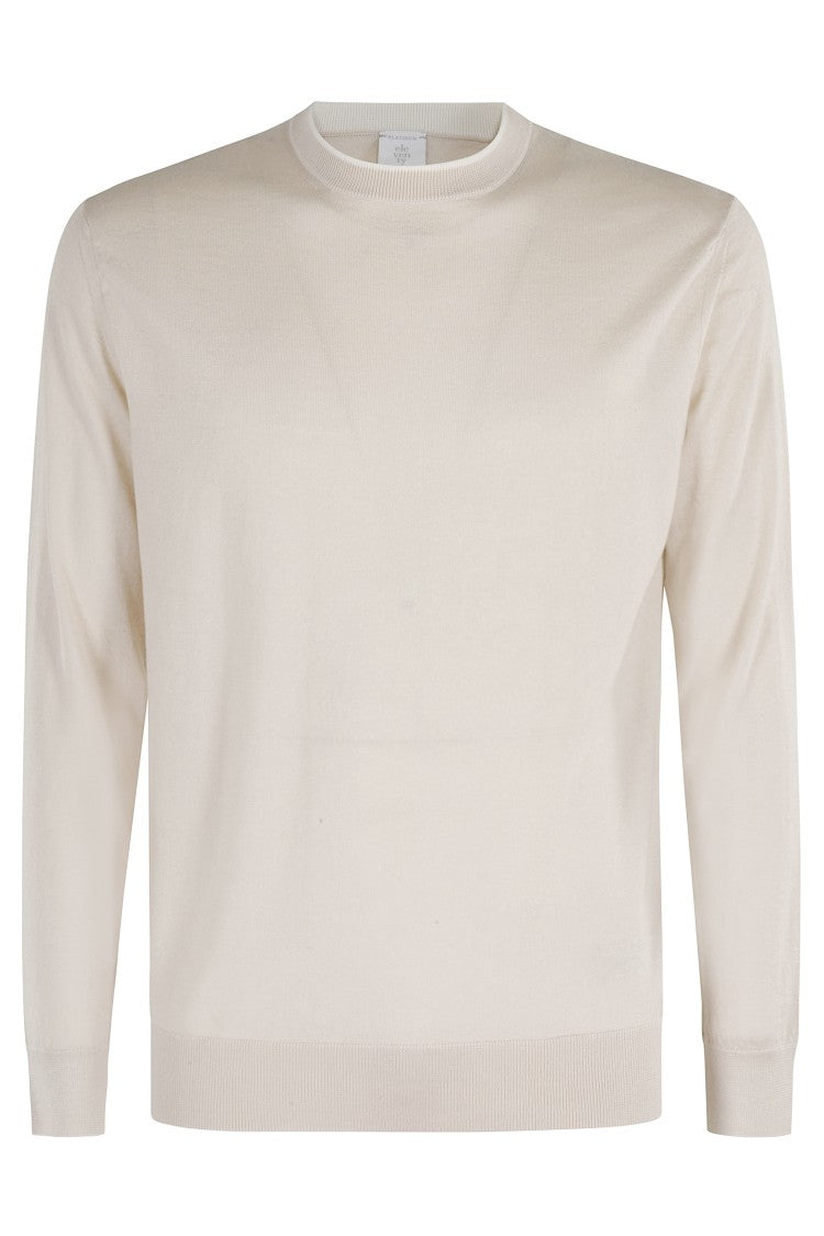 Eleventy Double Neck Crewneck Sweater