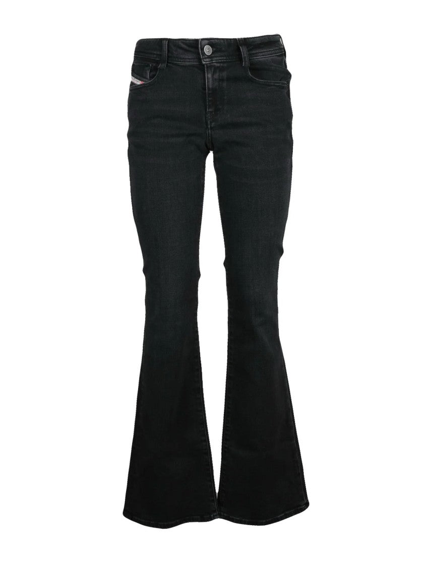 Diesel Black Cotton-Blend D-Ebbey Bootcut Jeans
