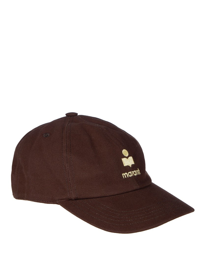 Isabel Marant Tomas-Gz Classic Brown Cotton Baseball Hat