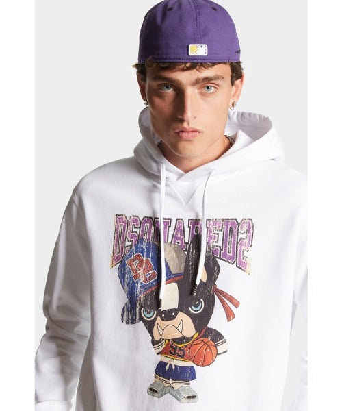 Dsquared2 Multicolour Graphic-Print Cotton Hoodie