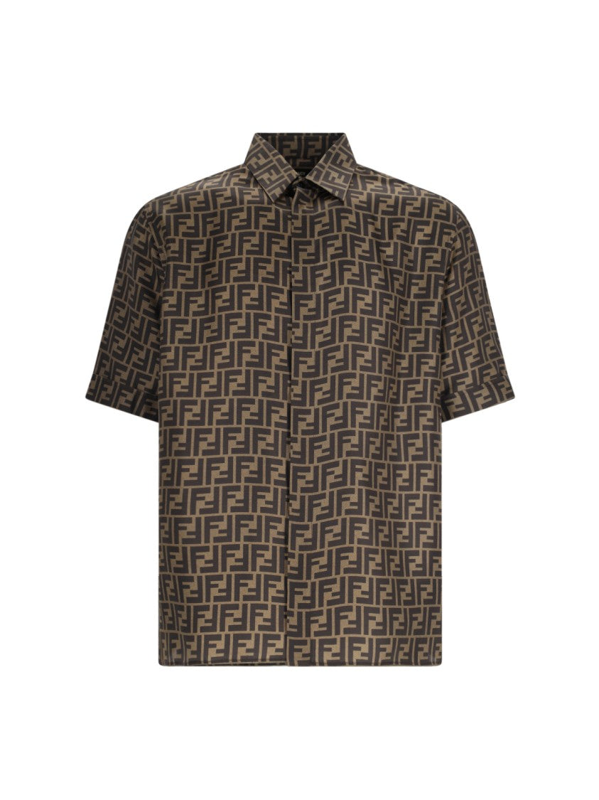 Fendi Ff Shirt – Brown