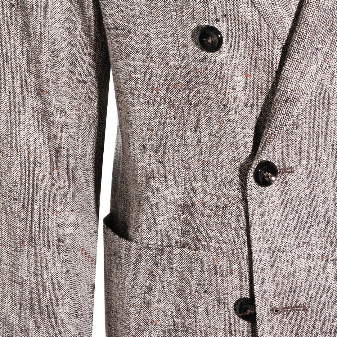 Tagliatore Structured Beige Jacket With Design