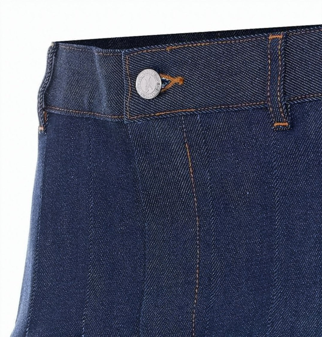 A.P.C. Structured Mini Skirt With Front Pleats
